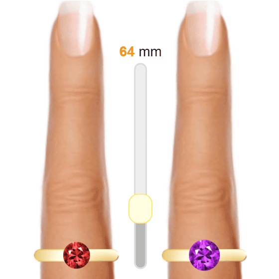 Red 1ct round-cut Ruby vs Violet 1ct round-cut Amethyst