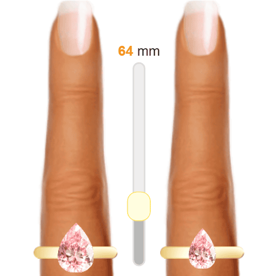 Light Red 2.5ct pear-cut Morganite vs Light Red 0.8ct pear-cut Morganite