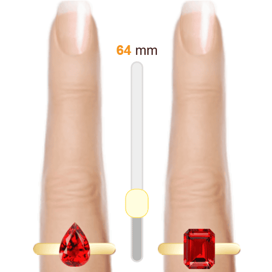 Red 2.7ct pear-cut Ruby vs Red 3ct emerald-cut Ruby