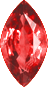Actual size of 3ct Ruby (marquise cut, 10&times;10mm, Red color)